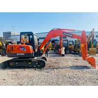 Excavatrices d'occasion Doosan DH55 de qualité supérieure avec garantie d'un an, modèles Doosan DH55, DX55, DH60, DX140 à vendre