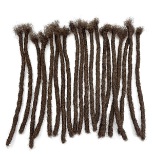 Extensions de <span class=keywords><strong>dreadlocks</strong></span> 100 % faites à la main en cheveux vierges Remy pour femmes/hommes, cheveux brésiliens, sans nœuds, peuvent être bouclées et décolorées - Product Image 6