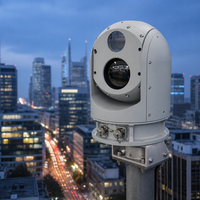 Caméra thermique PTZ multisensorielle longue portée, caméra de sécurité thermique infrarouge pour la surveillance périmétrique extérieure 24h/24 et 7j/7