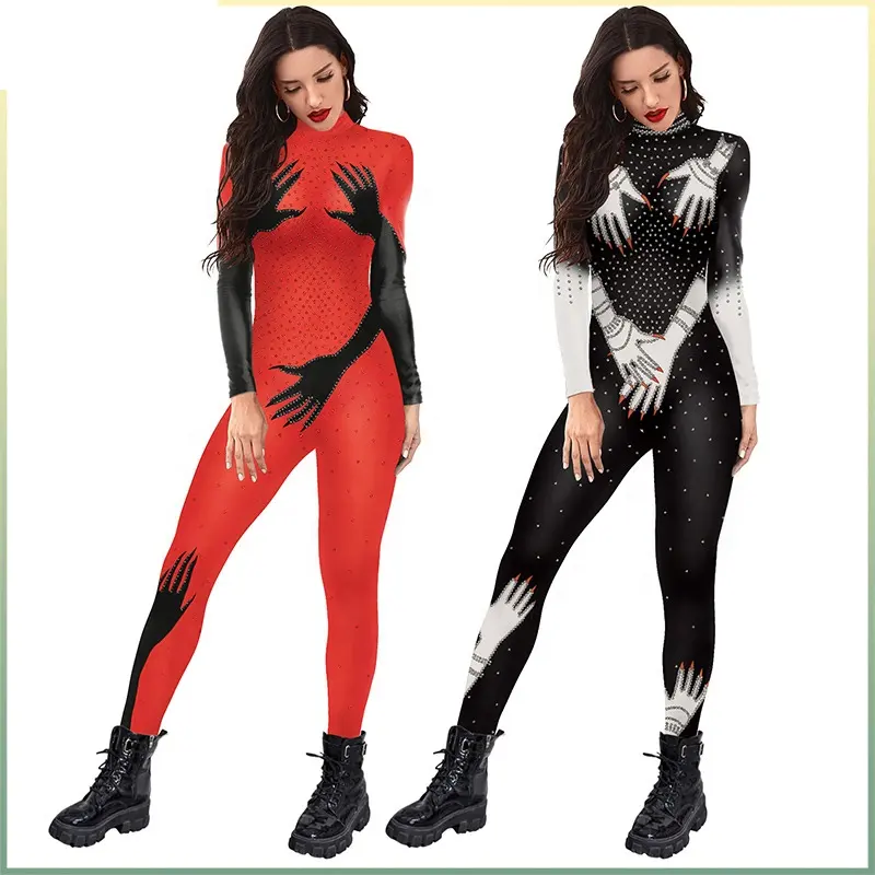 3D printed women's onesie jumpsuits and playsuits Evening Club Bodysuit Women Sexy Outfit Jumpsuit