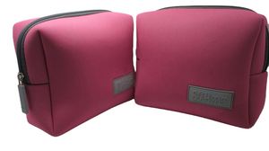 Custom Print Portable Ladies Handbags Neoprene Cosmetic Bags/<b>Cases</b> <b>Makeup</b> Bag Zippered Travel Toiletry Bag for Women with Rubber - Product Image 3