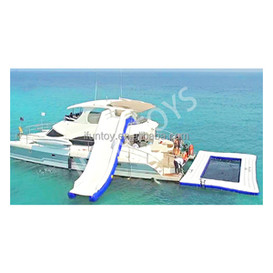 Plataforma Flotante Inflable de 2m de Profundidad para Exteriores, Piscina Marina con Red de Protección Contra Medusas, Malla de Vinilo para Uso Residencial en Yates - Product Image 3