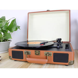 Maleta portátil Retro multifunción, tocadiscos de <span class=keywords><strong>vinilo</strong></span> para música LP, diente azul, tocadiscos, reproductor, precio de fábrica, superventas - Product Image 6