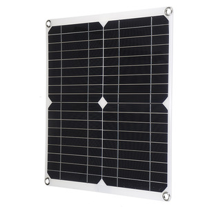 Panel solar monocristalino de 20W y 18V con doble USB para cargar teléfonos móviles en coches y barcos - Product Image 1