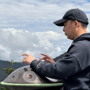 Raysen 13 + 4 D Kurd Handpan Master Series Ember Steel Handpan - Product Image 2