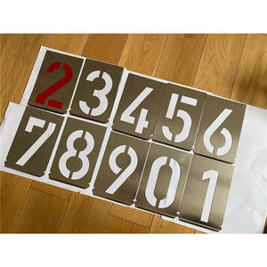 Peinture par numéro, lettres de forme personnalisée, <span class=keywords><strong>pochoir</strong></span> de peinture en métal - Product Image 2