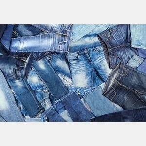 กางเกงยีนส์ขาบานสำหรับผู้ชายกางเกงยีนส์ขายาวผ้าเดนิมแบบลำลองทรงหลวมดีไซน์ใหม่ล่าสุด - Product Image 2