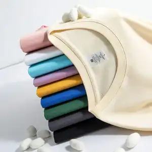 Áo Thun Cotton Nặng 230gsm 37 Màu Chất Lượng Cao Cho Nam Áo Thun Trống In Tùy Chỉnh Áo Thun Nam Dáng Rộng Trơn