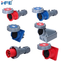 Presa Elettrica Industriale HFE IP67/IP44 3P/4P/5P 125A 5 Poli 110V-380V con Contatti in Rame e Alloggiamento in Nylon per Uso Ospedaliero