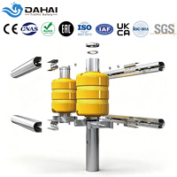 Système de barrière de sécurité routière MASH TL4 EVA PU à rouleaux, barrière anti-collision double à rouleaux pour la sécurité routière