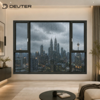 Ventanas Abatibles y Oscilobatientes de Aluminio Resistentes a Monzones, Drenaje Eficiente, Perfil de 2.0 mm, Rotura Térmica, Pantalla de Seguridad HD, Triple Sellado