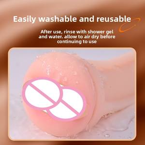 Appareil de masturbation masculine avec formation de moule de simulation de vagin et massage du pénis flirtant Cola Airplane Cup - Product Image 3