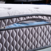 Colchón Híbrido de Espuma Viscoelástica y Resortes Personalizado de Lujo Europeo, Tamaño King y Queen, Comprimido, para Hotel, Gran Venta