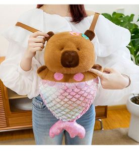 Peluche Capybara Personnalisée Mignonne 35/50/80cm avec Queue de Sirène pour Chambre d'Enfant ou Salle de Jeux – Cadeau Idéal - Product Image 1