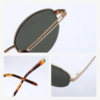 Gafas de Sol de Titanio Puro, Estilo Clásico, Protección UV Antideslumbrante