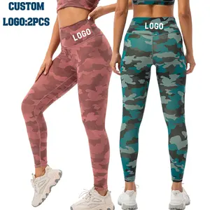 Leggings da donna con stampa di pantaloni da Yoga Tie Dye a prova di Squat in Nylon a compressione a vita alta da donna