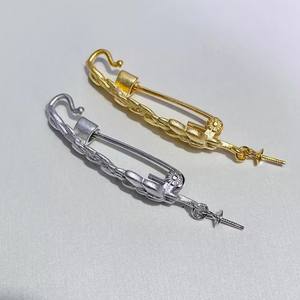 31327 Accesorios de Perlas DIY, Base para Colgante de Plata S925 con Cuentas Redondas de 9-13 mm, Fornituras para Joyería, Tipo Espaciadores - Product Image 2