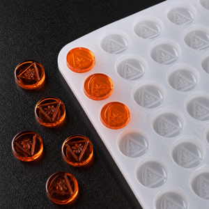 Moule à bonbons ronds de 2,5 ml, déposeur universel, 180 cavités, logo et symbole personnalisés en relief, silicone pour marque privée - Product Image 2