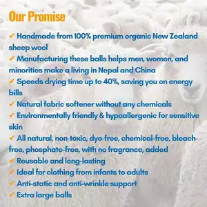 Großhandel Top Seller Gleiche Handelsmarke Bio-Wollt rockner Bälle Neuseeland Schaf Wäsche trockner Ball für spart Trocknungs zeit