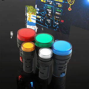 Indikator daya LED Universal, lampu sinyal AD16-16DS indikator daya LED 12V/24V/220V/280V warna merah hijau kuning biru putih - Product Image 5