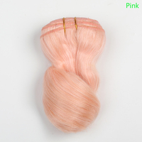Tissage de cheveux pour poupée Blythe, trame simple, Deep Wave Jerry Curl 613 #   Mèche de cheveux en fibre protéinée, teinte blanche, densité 200%, 100g