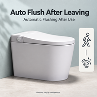 En stock - Toilette intelligente électrique, bidet intelligent, WC en céramique monobloc, chasse d'eau automatique, télécommande, sécheur à air chaud