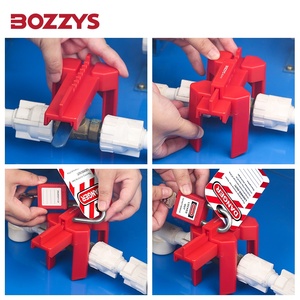 Bozzys có thể điều chỉnh bóng van khóa 4-chân an toàn công nghiệp báo động khóa cho Rod van an toàn - Product Image 6