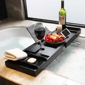 Set di Quattro Pezzi <span class=keywords><strong>per</strong></span> <span class=keywords><strong>Vasca</strong></span> <span class=keywords><strong>da</strong></span> <span class=keywords><strong>Bagno</strong></span> Estensibile in Bambù Naturale Ecologico all'Ingrosso - Product Image 1