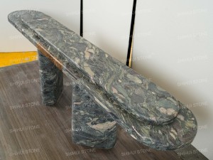 Table <span class=keywords><strong>console</strong></span> en marbre noir Marinace SH STONE, design luxueux, salon, marbre vert naturel, table <span class=keywords><strong>console</strong></span> d'entrée personnalisée - Product Image 3