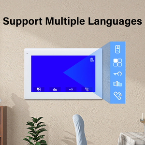 7 inch LCD 4 dây hệ thống Video <span class=keywords><strong>intercom</strong></span> thiết kế chống thấm nước 1000TVL HD Camera tiếp xúc tự động hồng ngoại 100 độ xem - Product Image 4