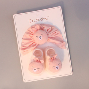 Conjunto de sombrero para bebé, caja de regalo de un año de edad, bonito regalo de dibujos animados para recién nacido, accesorios para el cabello de princesa, calcetines - Product Image 5