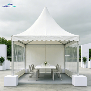 <span class=keywords><strong>Carpa</strong></span> Pagoda Transparente <span class=keywords><strong>3x3</strong></span> de Techo Alto, <span class=keywords><strong>Carpa</strong></span> de Lujo para Exposiciones con <span class=keywords><strong>Cortinas</strong></span> Laterales para Fiestas y Cenas junto al Lago - Product Image 6