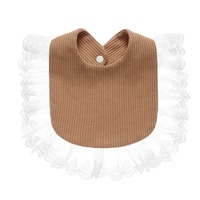 Bavoirs pour bébé personnalisés Ailes d'ange, mode espagnole, en mousseline de coton biologique écologique, motif uni, 4 couches
