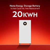 Batterie hybride KEVOLT 16 kWh 20 kWh 48 V au lithium LiFePO4 avec BMS, système de stockage d'énergie domestique pour station solaire