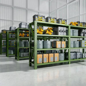 מתלה מתכת מתכווננת מדף ללא ספק מדפים פלדה מחסן בינוני מדף מדף מדף מדף מתכת - Product Image 2