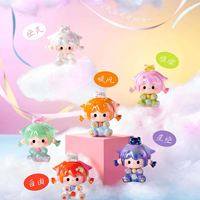 Nouveauté : Figurines en vinyle UU Meow's Travel Minis de première génération, figurines en résine animées pour la décoration, lot de 60 pièces