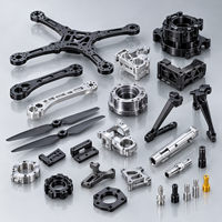 Pièces de drone sur mesure usinées CNC, usine OEM ODM, cadre de drone en aluminium, support de caméra, support de moteur, anodisé