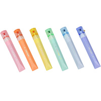 Lot de surligneurs mignons en forme de lapin guimauve, 6 couleurs pastel douces, pour enfants, vente en gros