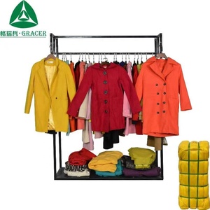 Usato Vestiti di Marca Delle Donne di Inverno Cappotto di Lana Pettinata Della Corea Vestiti di Seconda Mano - Product Image 1