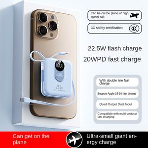 Nueva Mini Batería Externa con Carga Súper Rápida de 22.5W, 20000mA, de Plástico, para Puertos Tipo-<span class=keywords><strong>C</strong></span>, con Polímero de Litio - Product Image 4