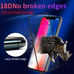 18D ครอบคลุมเต็มไม่มีขอบหักสามมิติกระจกนิรภัยสำหรับ <span class=keywords><strong>Iphone</strong></span> <span class=keywords><strong>Xs</strong></span> 11pro OEM ป้องกันหน้าจอ - Product Image 4