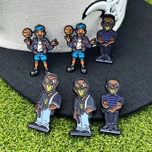 Cartoon Metal Brooches Zinc Alloy Unisex Gift Fashion Pin Basketball Theme Decorations - Product Image 1
