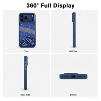 Coque de téléphone antichoc avec découpe métallique pour appareil photo et impression dorée mate multicolore pour iPhone 18 Series