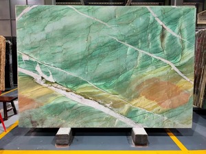 Màu xanh lá cây quartzit tấm thực vật màu xanh lá cây quartzit tấm cho mặt bàn màu xanh ngọc lục bảo quartzit - Product Image 3