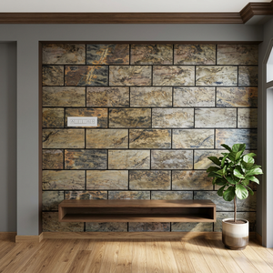 Dalle de revêtement en béton Indian Autumn 122x244cm, design rustique poli, écologique et robuste pour intérieur, salle de bain, hôtel, villa, école - Product Image 4