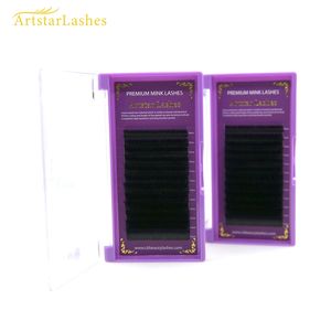 Extensions <span class=keywords><strong>de</strong></span> cils volume en PBT noir mat coréen, fournitures pour cils, vegan, sans cruauté, cils individuels pour usage professionnel - Product Image 1