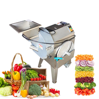 Grote Capaciteit Automatisch Gedroogd Fruit En Ingelegd Blad Groente Ui Wortel Kubus Strip Snijmachine Voor Groente