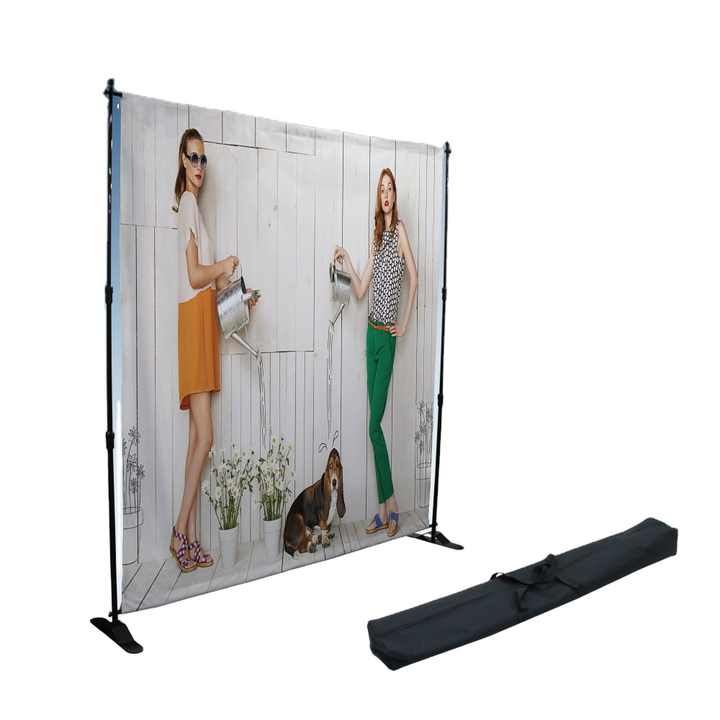 SLOW DOLPHIN Photo Backdrop Banner Stand 10 X 10 Ft Photography Background Stand With Adjustable Telescopic Tube Step And Repeat Frame Stand For Parties Wedding Photo Booth Trade Show,Carrying Bag 4 thumbnail image