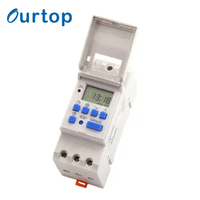 Interruptor Temporizador Astronómico Digital Programable de 7 Días, Controlador de Tiempo Eléctrico de CA 220V