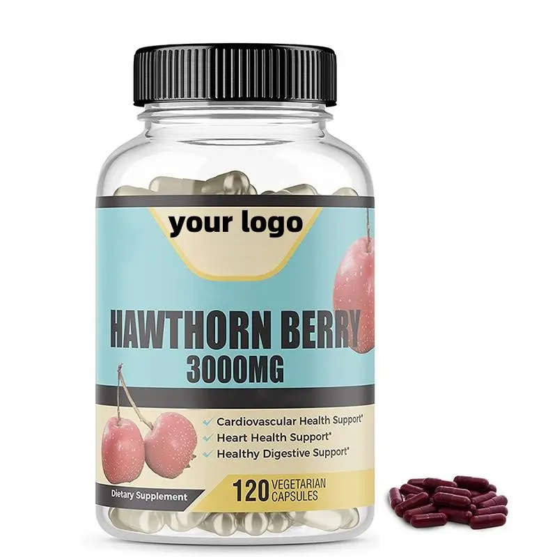 OEM kapsul Berry Hawthorn Vegan Hawthorn Berry kapsul keras kapsul ekstrak Berry Hawthorn organik